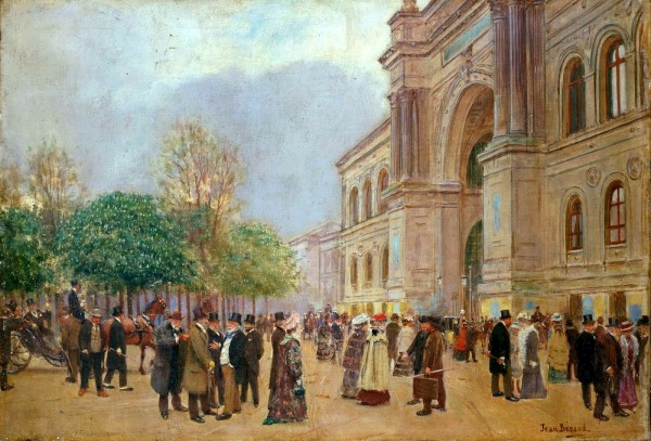 Opening day of the salon by Jean Beraud